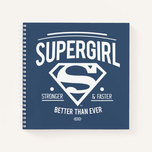 Supergirl Better Than Ever Retro Graphic Notizblock (Vorderseite)