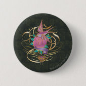 Supergirl Bird und Blume Button (Vorderseite)