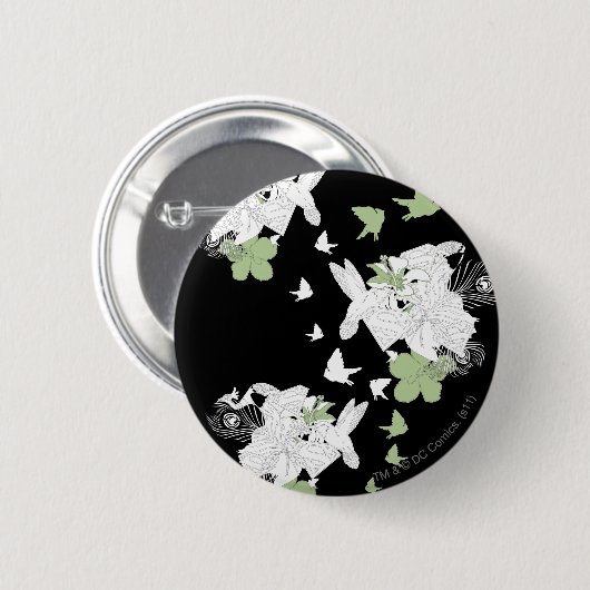 Supergirl Birds and Feathers Button (Vorne & Hinten)
