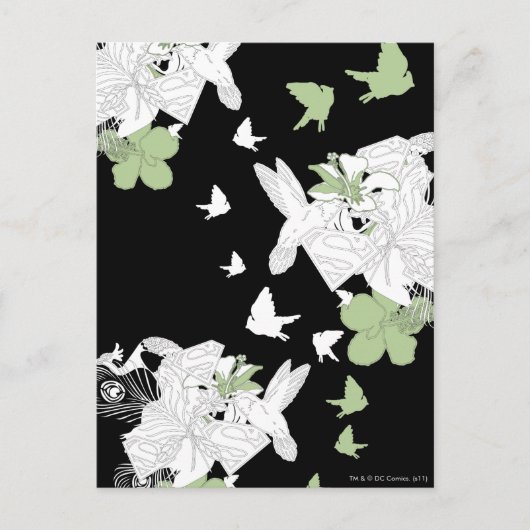 Supergirl Birds and Feathers Postkarte (Vorderseite)