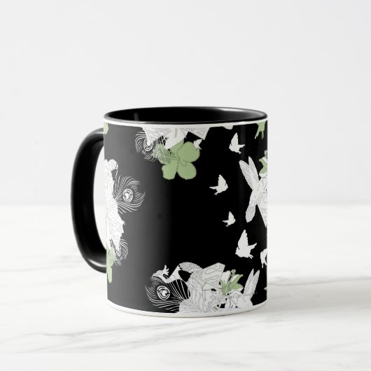 Supergirl Birds and Feathers Tasse (Vorderseite Links)