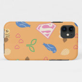 Supergirl Birds & Bees Orange Case-Mate iPhone Hülle (Rückseite (Horizontal))