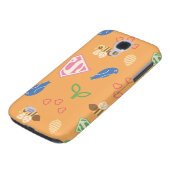 Supergirl Birds & Bees Orange Case-Mate Samsung Galaxy Hülle (unten)
