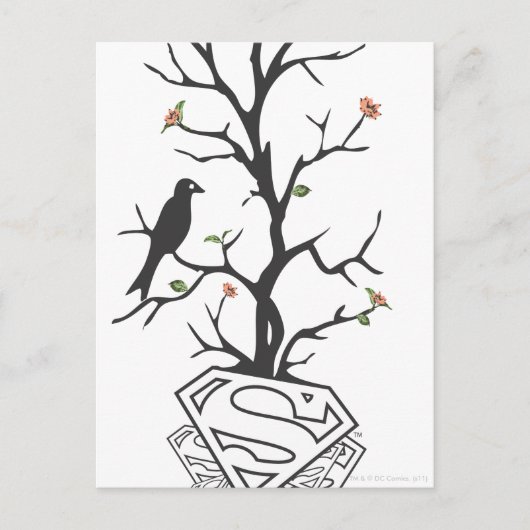 Supergirl Birds in the Tree Postkarte (Vorderseite)