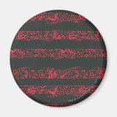 Supergirl Black and Red Line Muster Magnet (Vorne)