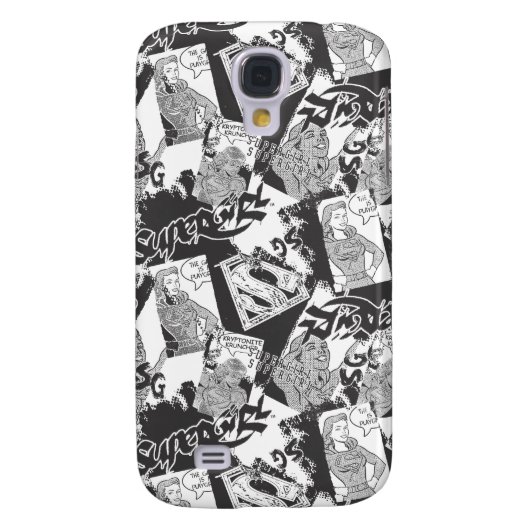 Supergirl Black and White Collage 2 Case-Mate Samsung Galaxy Hülle (Rückseite)