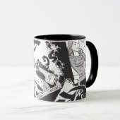 Supergirl Black and White Collage Tasse (VorderseiteRechts)