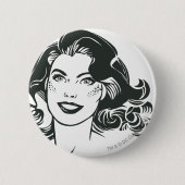Supergirl Black and White Zeichn 2 Button (Vorderseite)
