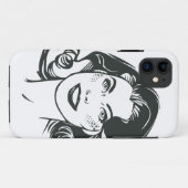 Supergirl Black and White Zeichn 2 Case-Mate iPhone Hülle (Rückseite (Horizontal))