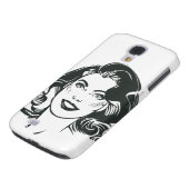 Supergirl Black and White Zeichn 2 Case-Mate Samsung Galaxy Hülle (unten)