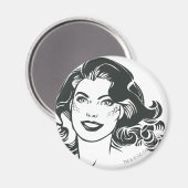 Supergirl Black and White Zeichn 2 Magnet (Vorderseite/Rückseite)