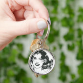 Supergirl Black and White Zeichn 2 Schlüsselanhänger (Hand)