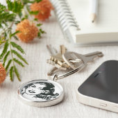 Supergirl Black and White Zeichn 2 Schlüsselanhänger (Seite)