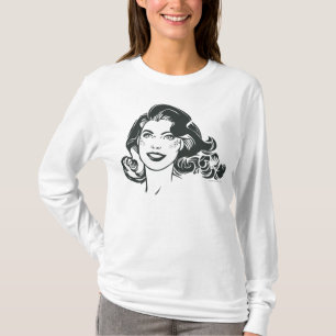 Supergirl Black and White Zeichn 2 T-Shirt