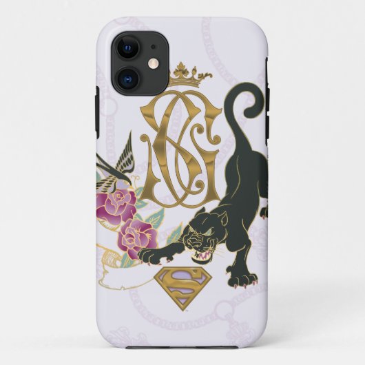 Supergirl Black Panther Case-Mate iPhone Hülle (Rückseite)