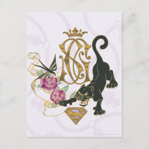 Supergirl Black Panther Postkarte