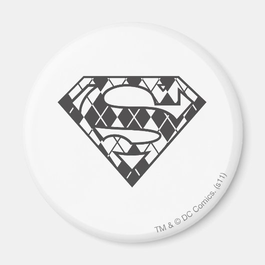 Supergirl Black Raute Logo Magnet (Vorne)