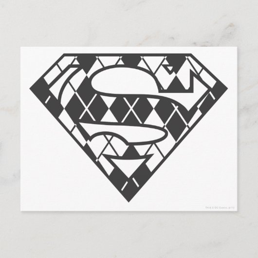 Supergirl Black Raute Logo Postkarte (Vorderseite)