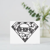 Supergirl Black Raute Logo Postkarte (Stehend Vorderseite)