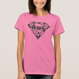 Supergirl Black Raute Logo T-Shirt