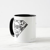 Supergirl Black Raute Logo Tasse (Vorderseite Links)