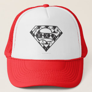 Supergirl Black Raute Logo Truckerkappe