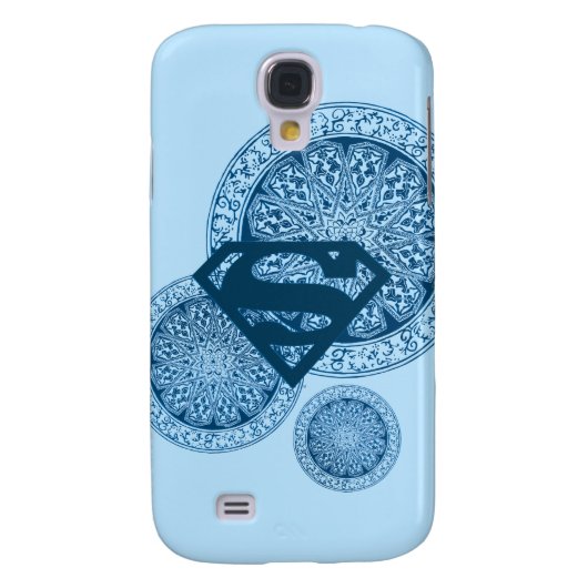 Supergirl Blue Circle Design Case-Mate Samsung Galaxy Hülle (Rückseite)