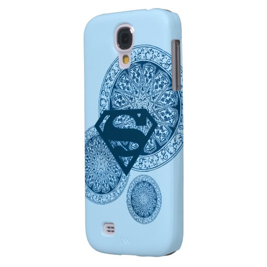Supergirl Blue Circle Design Case-Mate Samsung Galaxy Hülle (Rückseite Links)