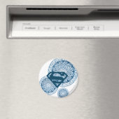 Supergirl Blue Circle Design Magnet (In Situ (Geschirrspüler))