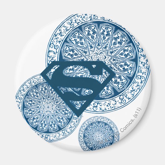 Supergirl Blue Circle Design Magnet (Vorne)