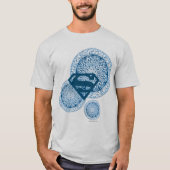 Supergirl Blue Circle Design T-Shirt (Vorderseite)