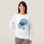 Supergirl Blue Circle Design T-Shirt (Vorne ganz)