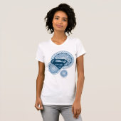 Supergirl Blue Circle Design T-Shirt (Vorne ganz)