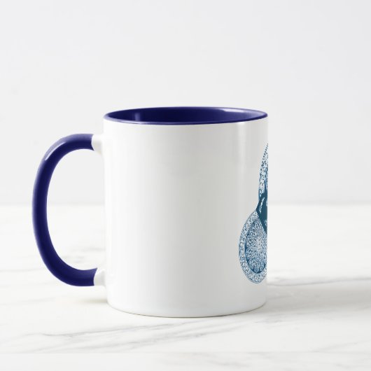 Supergirl Blue Circle Design Tasse (Links)