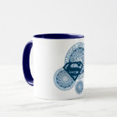 Supergirl Blue Circle Design Tasse (Vorderseite Links)