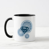 Supergirl Blue Circle Design Tasse (Links)