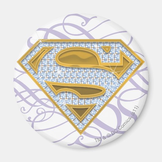 Supergirl Blue Jewels 2 Magnet (Vorne)