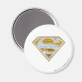 Supergirl Blue Jewels Magnet (Vorderseite/Rückseite)