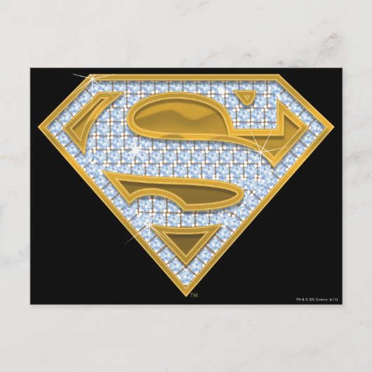 Supergirl Blue Jewels Postkarte (Vorderseite)
