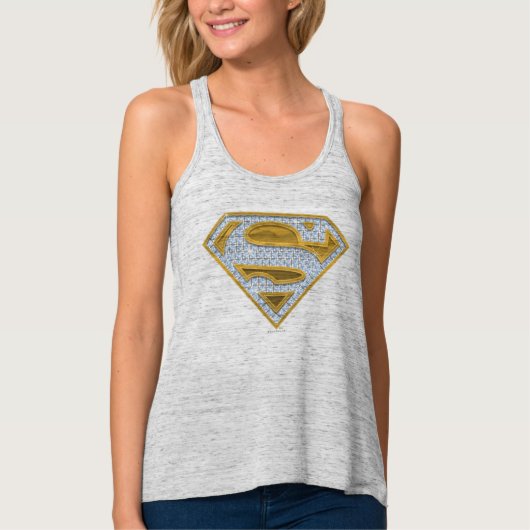 Supergirl Blue Jewels Tank Top (Vorderseite)