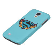 Supergirl Blue Logo mit Flammen Case-Mate Samsung Galaxy Hülle (unten)