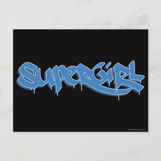 Supergirl Blue Logo Postkarte (Vorderseite)