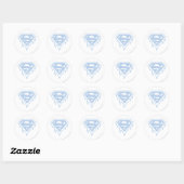 Supergirl Blue Logo Runder Aufkleber (Blatt)