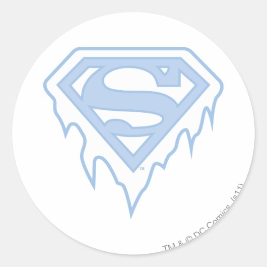 Supergirl Blue Logo Runder Aufkleber (Vorderseite)