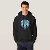 Supergirl Blue Wings Hoodie (Vorne ganz)