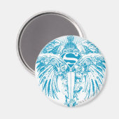 Supergirl Blue Wings Magnet (Vorderseite/Rückseite)