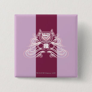 Supergirl Blüh Design Button