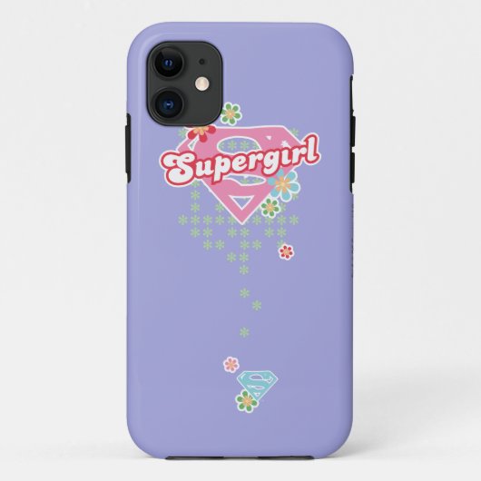 Supergirl Blume Madness Case-Mate iPhone Hülle (Rückseite)