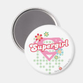 Supergirl Blume Madness Magnet (Vorderseite/Rückseite)