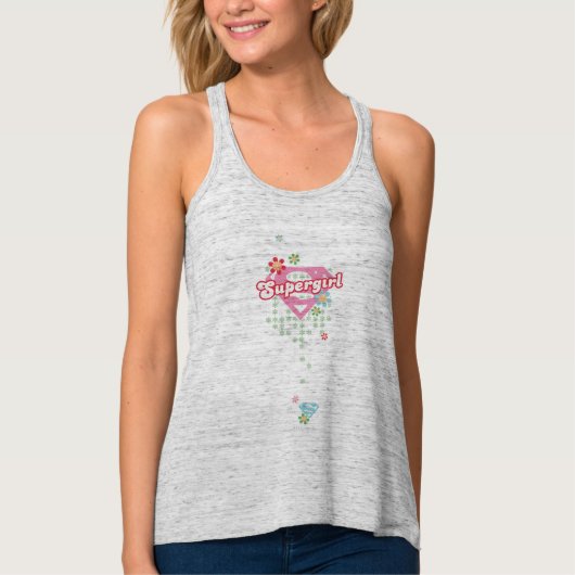 Supergirl Blume Madness Tank Top (Vorderseite)